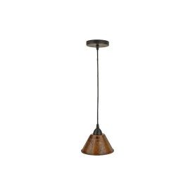 Hammered Copper 7" Cone Pendant Light