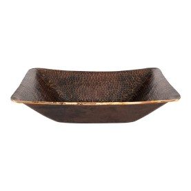 17" Rectangle Hand Forged Old World Copper Vessel Sink