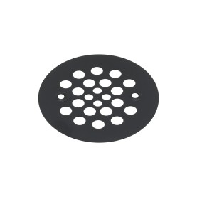 4.25" Round Shower Drain Cover in Matte Black